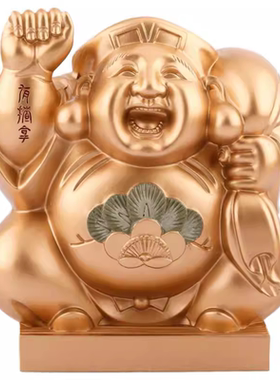 旗舰店正品李居明2026马年吉祥物客厅办公室招财摆财神惠比寿摆件