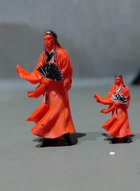 寒江孤影江湖故人古风武侠剑客刀客侠客小摆件微景观微缩小李飞刀