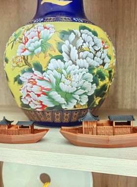 古法养鱼水陆缸可漂浮客船