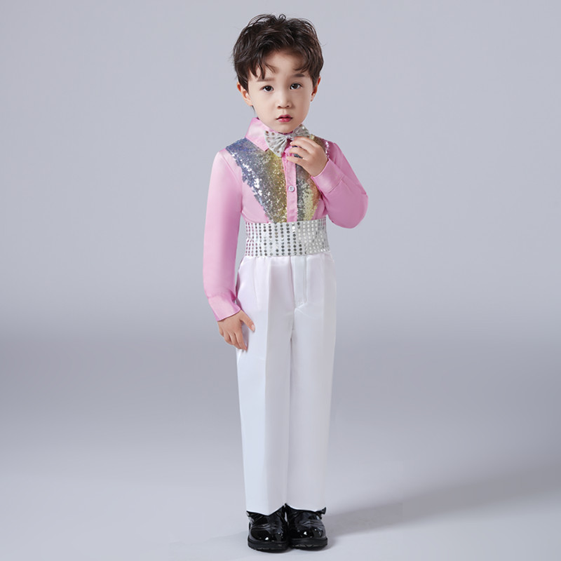 儿童演出服女童长袖七彩蓬蓬裙幼儿园舞蹈裙小学生集体朗诵合唱服,淘宝优惠券,粉丝福利购,淘宝优惠卷