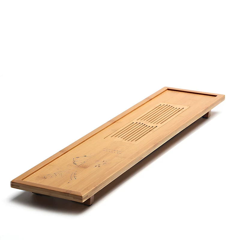 ПосудуSimple Bamboo Kung Fu Tea Steel Japanese Drainage Small Tea Drive Household Long Dry Publishes Turnitta Tea Sea Terrace