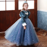 Детский костюм, наряд маленькой принцессы, платье, демисезонная юбка, «Холодное сердце», косплей, увеличенная толщина
