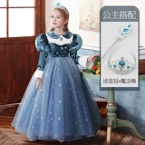 Детский костюм, наряд маленькой принцессы, платье, демисезонная юбка, «Холодное сердце», косплей, увеличенная толщина