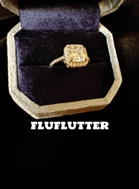 Fluflutter｜馥芙特女冰花切婚戒宴会戒指高级轻奢百搭