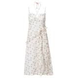 Летнее платье, длинная юбка, французский стиль, цветочный принт