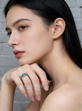 潮流嘻哈风高级感开口可调节戒指