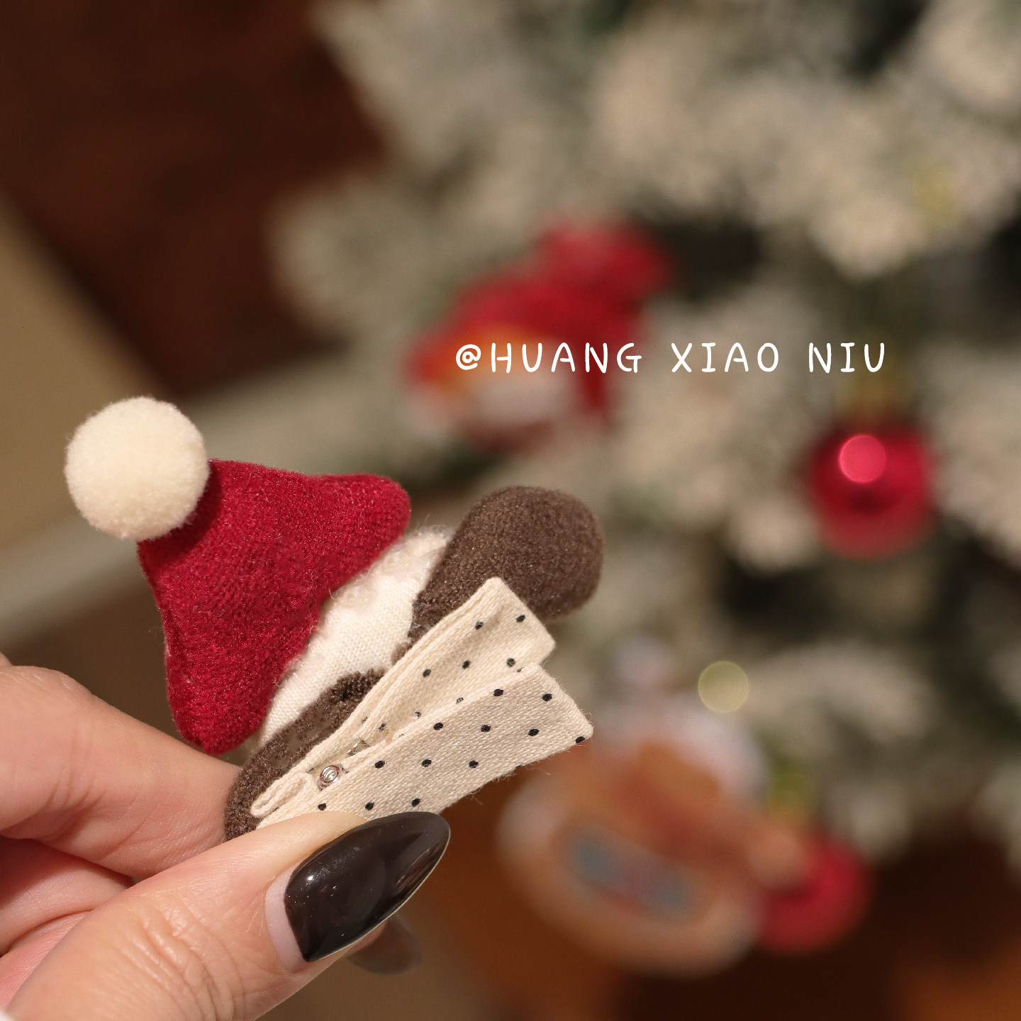 黄小妞可爱毛绒卡通宝宝发夹姜饼人全包布婴儿发饰圣诞装饰刘海夹,淘宝优惠券,粉丝福利购,淘宝优惠卷