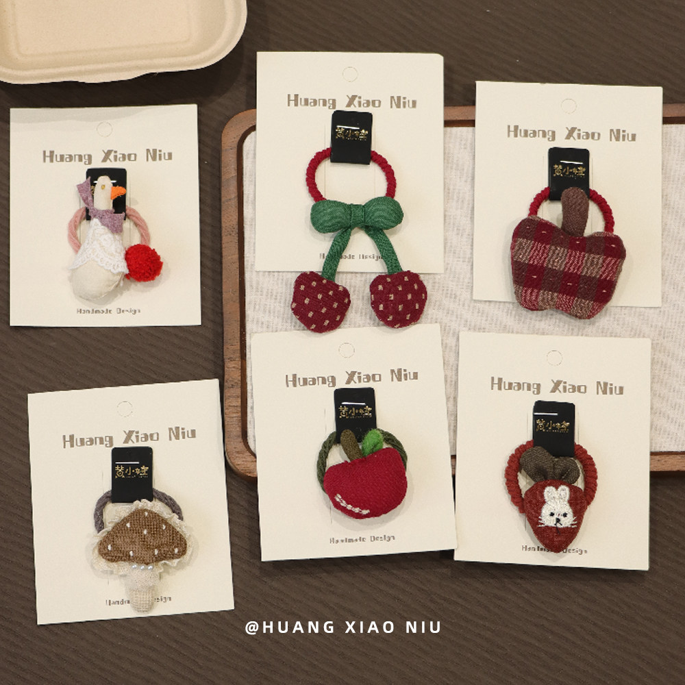 黄小妞 可爱卡通兔子发圈 儿童高马尾头绳 女孩不伤发高弹力皮筋,淘宝优惠券,粉丝福利购,淘宝优惠卷