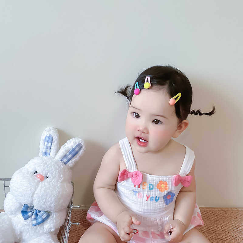 黄小妞彩色豆儿童发夹小女孩碎发夹bb夹不伤发宝宝侧边刘海夹发卡,淘宝优惠券,粉丝福利购,淘宝优惠卷
