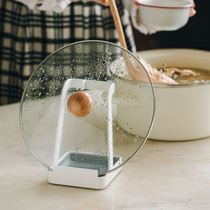 Multifunctional lid rack kitchen Home table Sitting Rack Stir-fry Pan Lid Rack of Soup Ladle with Defrosting Pan Day Style