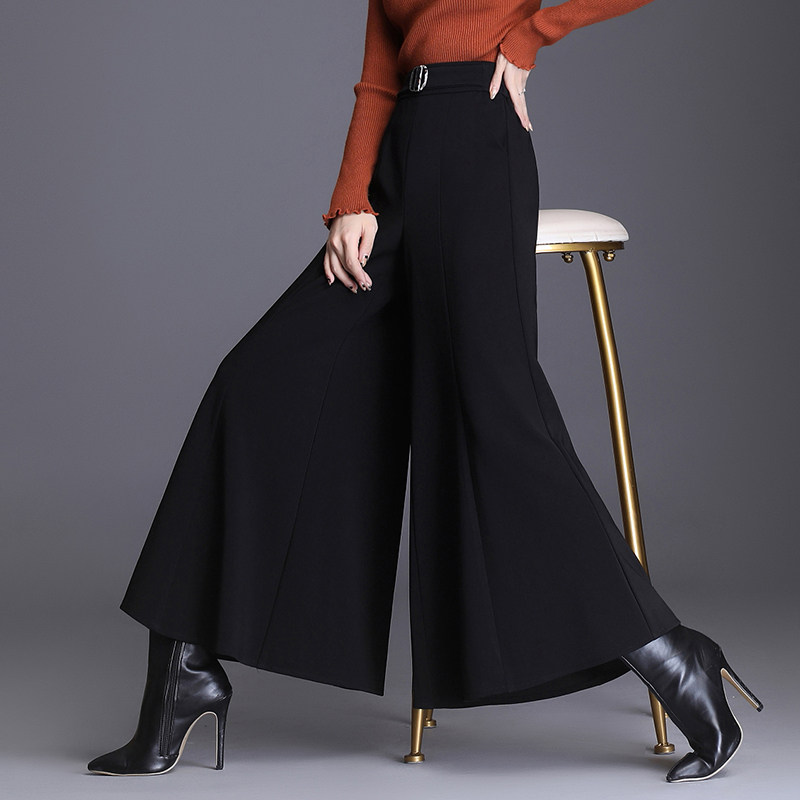 坠感大摆秋冬高腰显瘦跳舞鱼尾裙裤 麦卡莎休闲裤