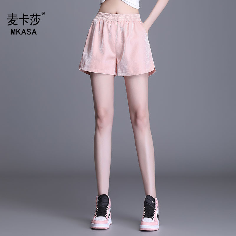 韩版夏季宽松2023新沙滩裤阔腿裤 麦卡莎休闲裤