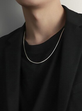 配饰蛇骨链男小众潮牌钛钢