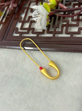 久不掉色古法精致保色沙金胸针