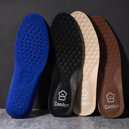 适配ROCKPORT 乐步 Rhyder 防滑耐磨一脚蹬休闲皮鞋减震牛皮鞋垫 - 图1