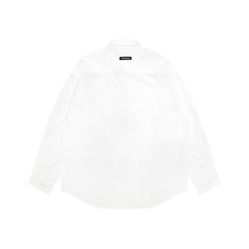 Aape旗舰店男装秋冬小标徽章字母刺绣翻领长袖衬衫8540XXP - 图2