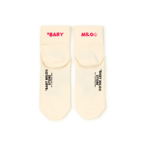 BABY MILO STORE配饰卡通苹果小猴字母提花短袜4485XXQ - 图1