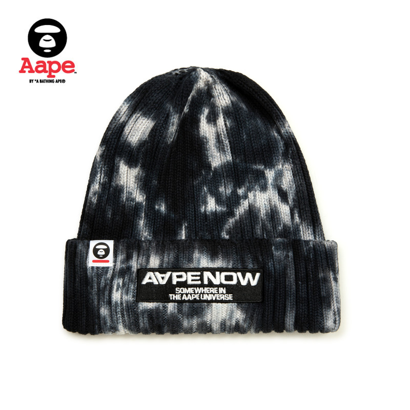 Aape旗舰店配饰字母刺绣潮流扎染休闲针织帽冷帽5287XXN,淘宝优惠券,粉丝福利购,淘宝优惠卷