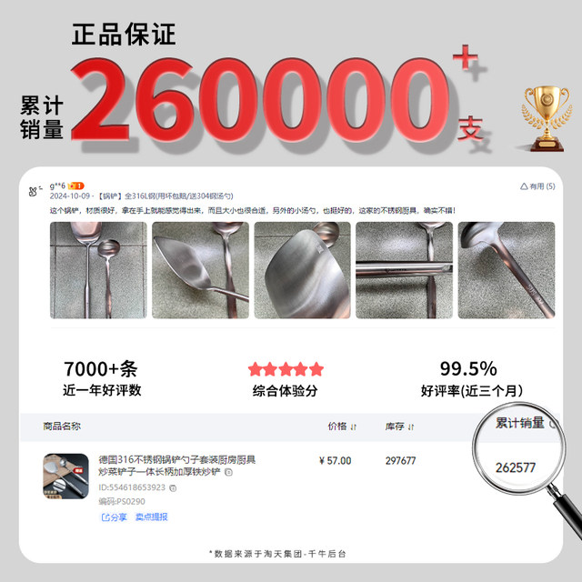 German 316L stainless steel spatula and spoon set kitchen