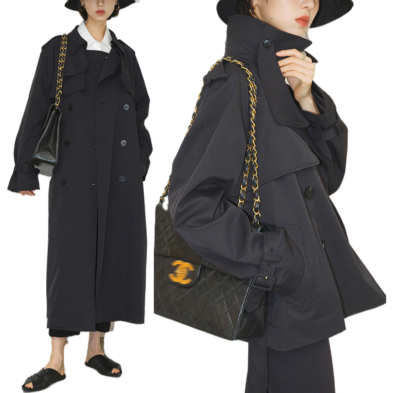 时尚经典英伦风2022年春秋新款风衣 围色妖娆风衣