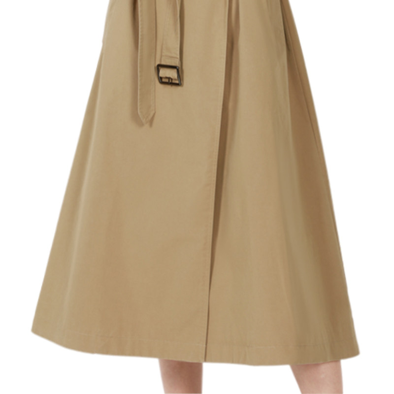 2022秋季新款英伦风卡其色法式风衣 围色妖娆风衣