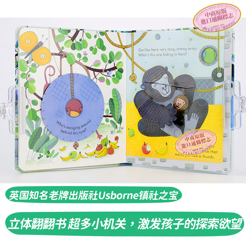 英文原版绘本 Usborne Peep Inside 偷偷看里面 6册 早教启蒙认知立体机关翻翻纸板洞洞书 Anna Milbourne 科普绘本 大音图书 - 图2