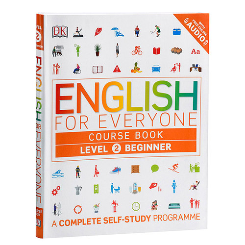 DK English for Everyone Course Book 1-4系列新视觉人人学英语课本套装英文原版 Beginner Intermediate自学练习册工具书-图2