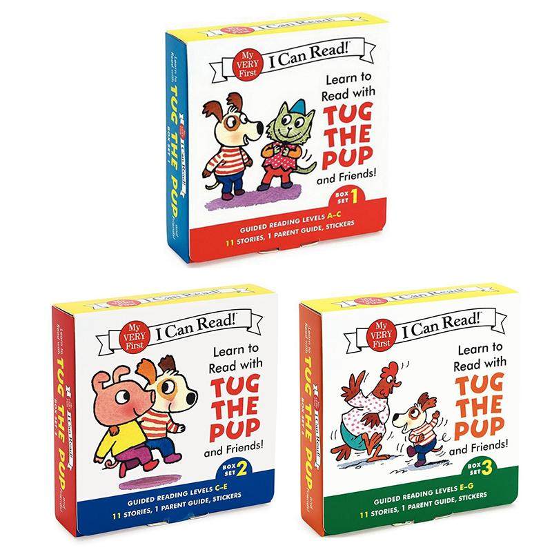 英文原版 入门级分级读物 小狗与朋友3盒 共34册 Learn to read with Tug the PUP and Friends box set 1-3 大音 - 图0