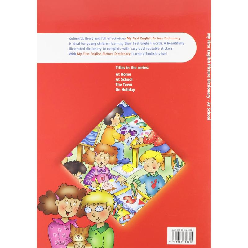ELI 我的第一本图解词典 MY FIRST ENGLISH PICTURE DICTIONARY 英文原版英语字典 The School House On Holiday In Town 学校假期