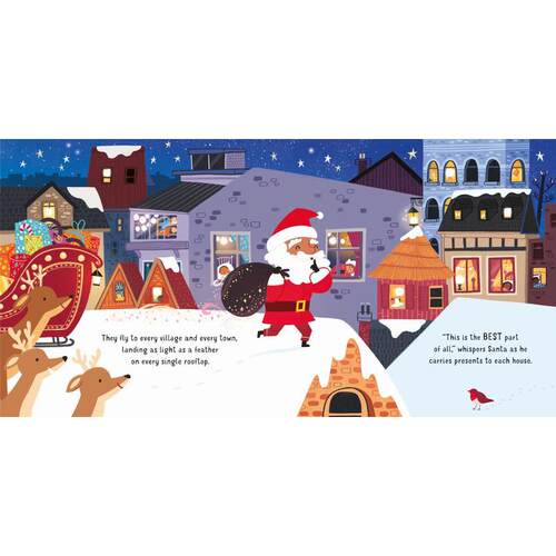 发光书 圣诞雪橇 Twinkly Twinkly Santas Sleigh Ride 英文原版 幼儿纸板书 亲子读物 绘本图画故事书 进口童书 大音 - 图3
