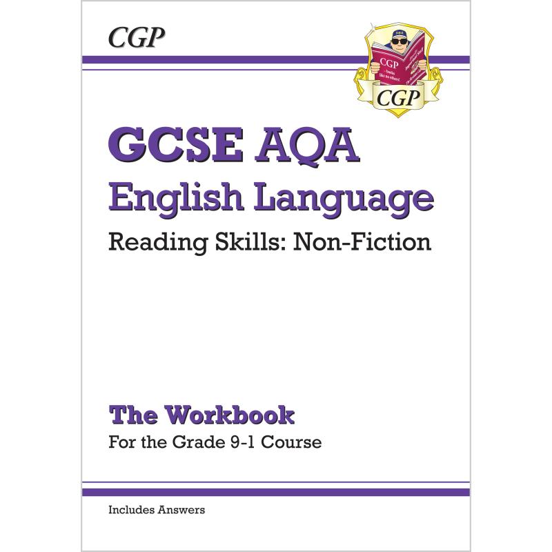 英国CGP原版 9-1 GCSE English Language AQA Reading Workbook英语语言阅读技巧小说非小说练习2册套装含答案-图1