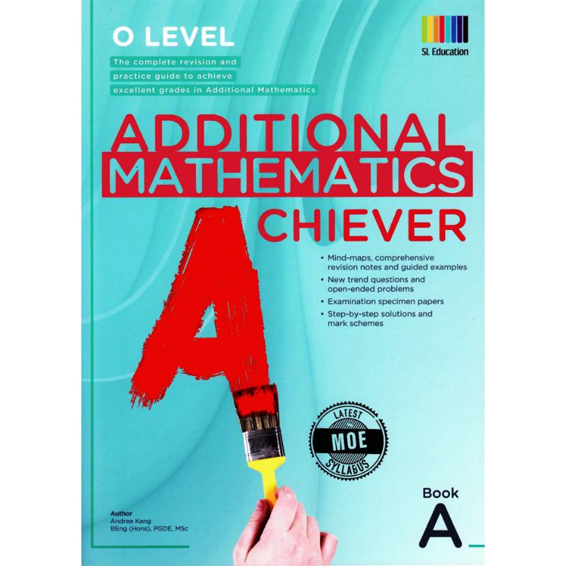 新加坡教辅O Level Additional Mathematics Achiever Book A&B 高等数学成就中学课本2册套装 含答案 IP综合课程 - 图0