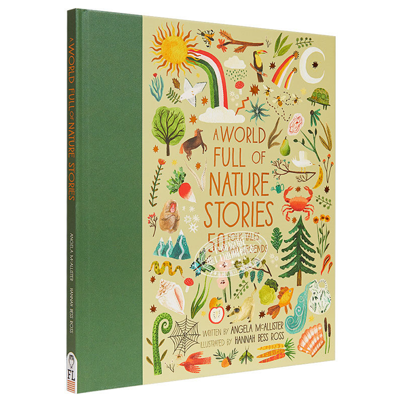 文学收录集 自然故事 A World Full of Nature Stories 50 Folktales and Legends 英文原版进口儿童绘本小初文学 大音