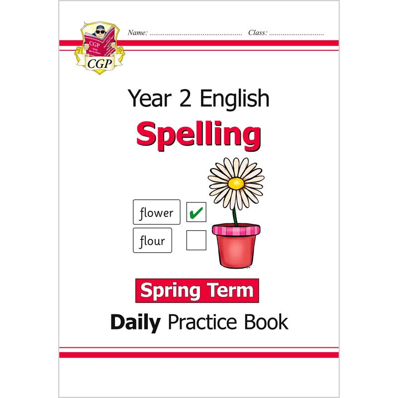 英国原版 CGP 英语拼写日常练习书小学2年级3册套装 New KS1 Spelling Daily Practice 春夏秋学期 含答案 大音 - 图1