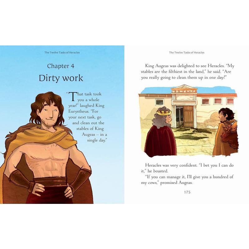 插画故事 希腊神话 精装 Illustrated Stories from the Greek Myths 英文原版小初文学 儿童故事书 西方神话传说 大音