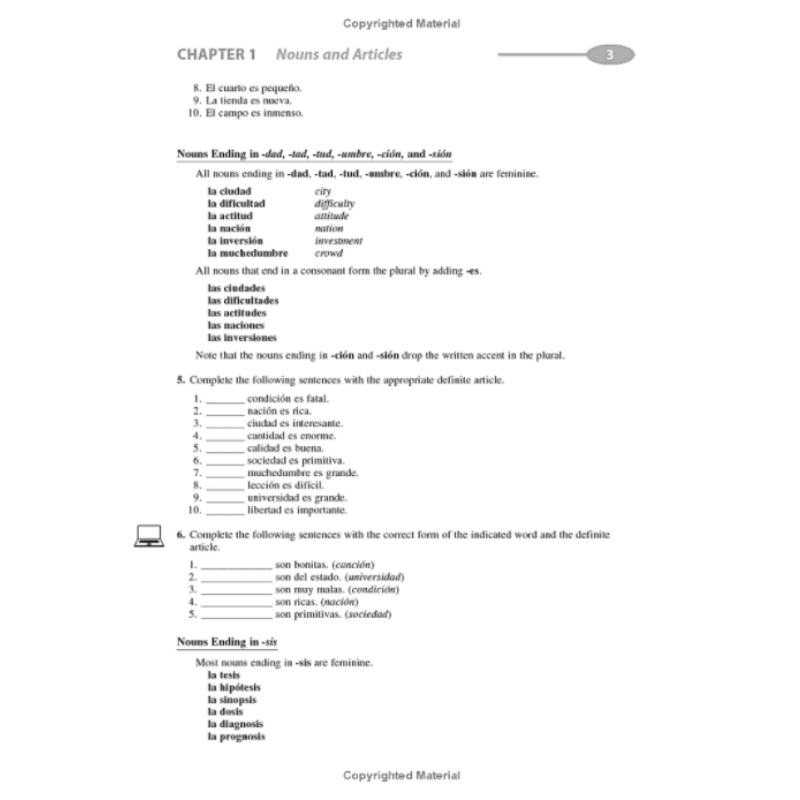 SCHAUM'S OUTLINE OF SPANISH GRAMMAR 肖姆的西班牙语语法大纲 第七版 西文学习 教材 教辅 英文原版 进口图书 大音 - 图2