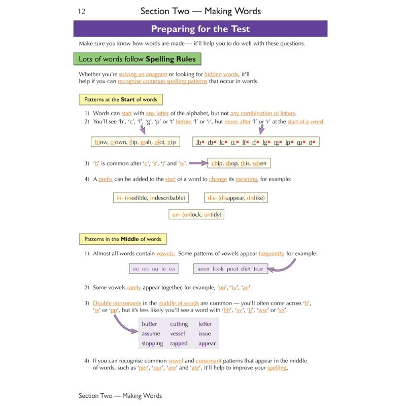 英国CGP原版 11+ GL Verbal Reasoning Study 小学语言推理学练套装5册 含电子版 10-11岁 私立中学入学考试 大音 - 图3