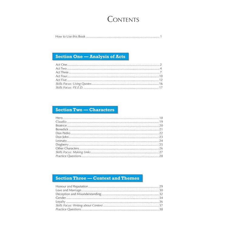 英国CGP CIE考试局莎士比亚文学无事生非 GCSE English Shakespeare Much Ado About Nothing Workbook Text Guide - 图0