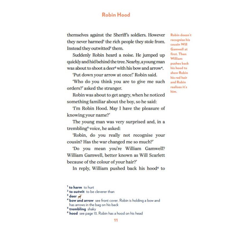 ROBIN HOOD 罗宾汉 配音频练习和练习答案 B1-级别 含音频 英文原版 英语分级阅读读物 READERS TEEN 大音