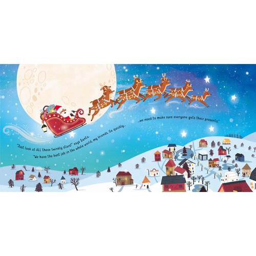 发光书 圣诞雪橇 Twinkly Twinkly Santas Sleigh Ride 英文原版 幼儿纸板书 亲子读物 绘本图画故事书 进口童书 大音 - 图2