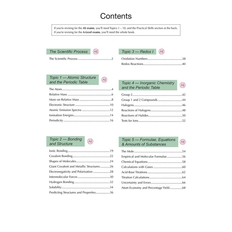 英国原版CGP教辅 化学爱德思一、二年级完整的复习测试版A-Level Chemistry Edexcel Year 1 & 2 Complete Revisi 大音 - 图0