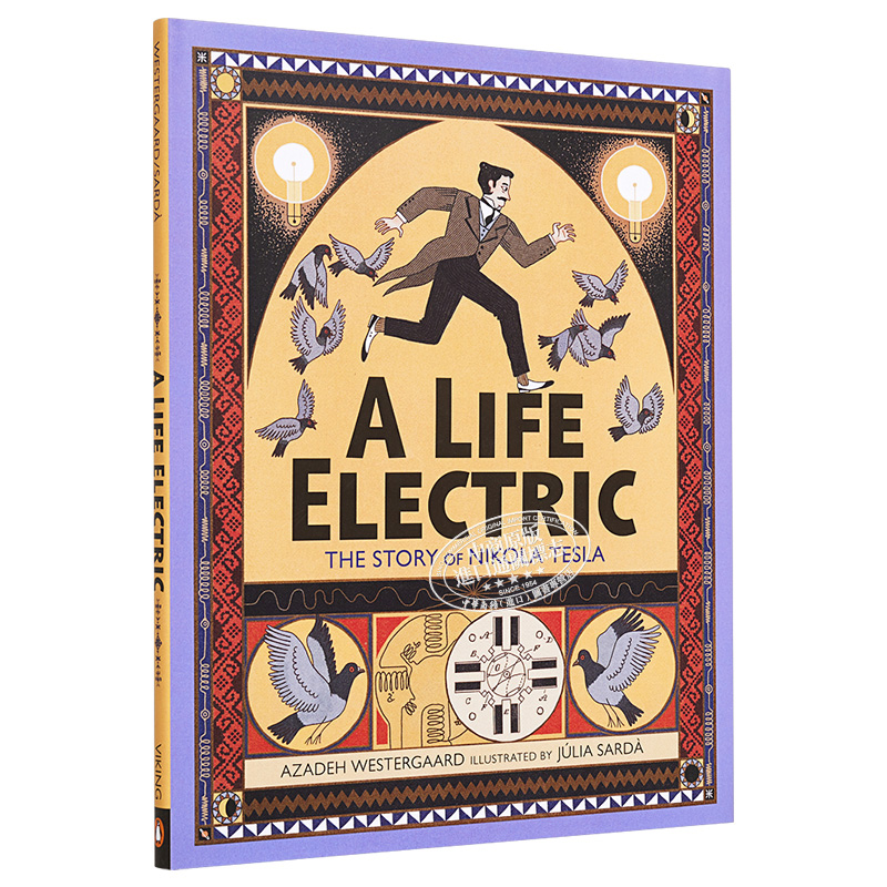 Julia Sarda 精品绘本系列 A Life Electric The Story of Nikola Tesla 尼古拉 特斯拉的故事 英文原版平装 西班牙插画师 - 图3