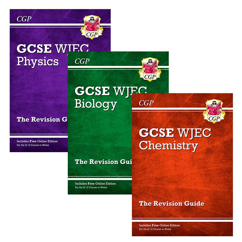 英国CGP原版 New WJEC GCSE Biology Physics Chemistry Revision 生物 物理 化学复习指南套装3册 在线版 含答案 - 图3