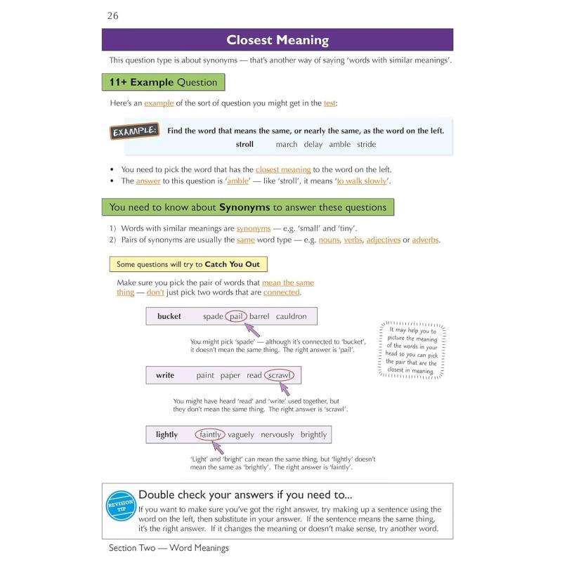 英国CGP New 11+ CEM Verbal Reasoning Complete Revision and Practice Ages 10-11 with Online Edition 大音 - 图2