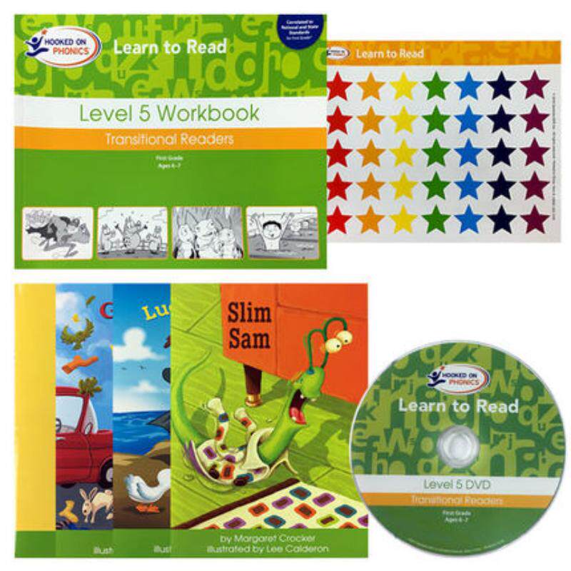 自然拼读Hooked on Phonics附DVD全套8册 英文原版迷上语音系列Learn to Read Level 1-8级 英语教辅 分级阅读 大音