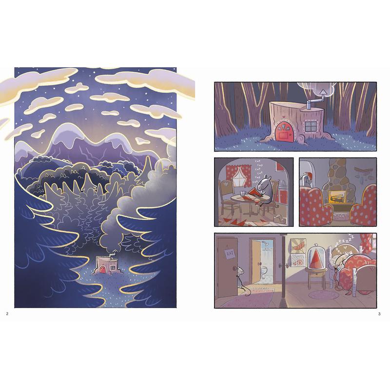 桥梁漫画 矮个子和老鼠 Gnome And Rat 英文原版 儿童漫画绘本 漫画故事图画书 精装桥梁读物 进口童书兰登书屋 大音