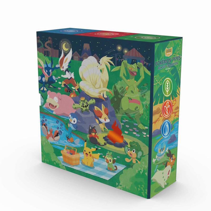 宝可梦分类盒子书1 Pokemon Primers Types Box Set Collection Volume 1 英文原版 儿童卡通动画图画书 进口童书 大音 - 图2