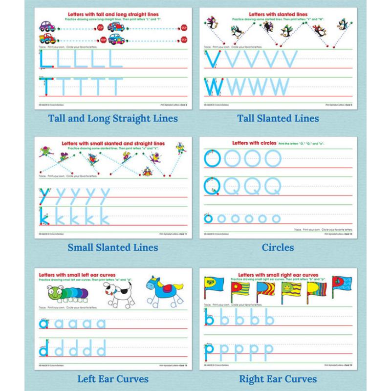 印刷体英文字母书写盒 4-7岁英语学习 Carson Dellosa Print Alphabet Letters Manipulative 美国CarsonDellosa 大音
