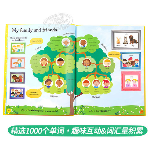 预售 进口英文原版DK入门词汇图解认知绘本1000 Useful Words 1000个常用词 儿童启蒙英语3-6岁亲子读物幼儿学前教育科普早教知识? - 图2