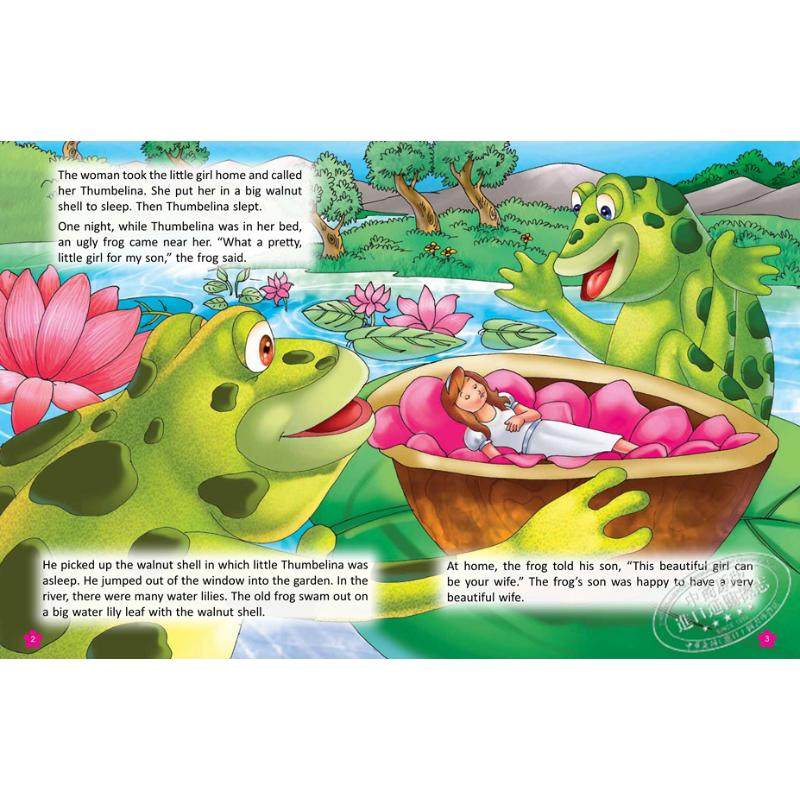 Global ELT Fairy Tales Thumbelina A1 Movers 拇指姑娘 经典童话故事 儿童绘本 分级读物 7-12岁 - 图2